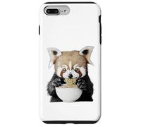 Cute Fluffy Animal Eating Ramen Noodles Design Case for iPhone 7 Plus/8 Plus