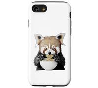 Cute Fluffy Animal Eating Ramen Noodles Design Case for iPhone SE (2020) / 7/8
