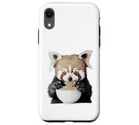 Cute Fluffy Animal Eating Ramen Noodles Design Case for iPhone XR