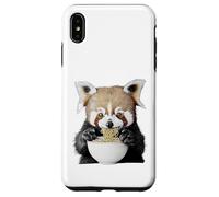 Cute Fluffy Animal Eating Ramen Noodles Design Case for iPhone XS Max