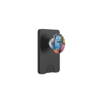 Cute Fluffy Friendly Monsters Doodle Art Cover PopSockets PopWallet for MagSafe