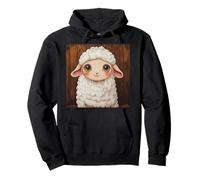 Cute Fluffy Sheep Cartoon Pullover Hoodie