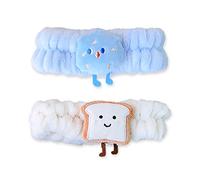 Cute Fluffy Spa Headband - Soft Makeup Band for Washing Face, Shower, Yoga & Sports | Kawaii Facial Hair Accessory for Skincare, Beauty & Car Parties