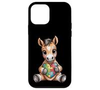 Cute Foal Autism Awareness Puzzle Heart Support Case for iPhone 12 mini