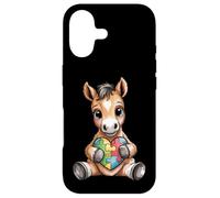Cute Foal Autism Awareness Puzzle Heart Support Case for iPhone 17