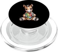 Cute Foal Autism Awareness Puzzle Heart Support PopSockets PopGrip for MagSafe