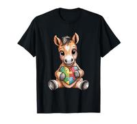 Cute Foal Autism Awareness Puzzle Heart Support T-Shirt