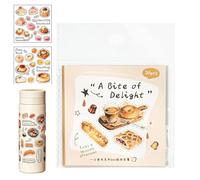 Cute Food Stickers Set, Fun Scrapbooking Label Stickers, Decorative Food Themed Sticker for Journaling DIY Notebooks, Colorful Adhesive Craft Labels for Kids Classroom School Students Adults Planner