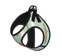 Cute Fox Bear Bird Bunny Tree Print Harness Leash Set For Cat And Small Dog, Adjustable, Reflective, And Escape-Proof Vest With Soft Breathable Mesh Lining