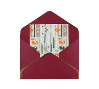 Cute Fox Bear Bird Tree Greetings All Occasion Cards For Thank You Birthday Congratulations Envelopes Blank Cards