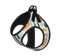 Cute Fox Bear Bird Tree Print Reflective No Choke Pet Vest Harness,Adjustable Soft Padded Dog Harness With Easy Control Handle
