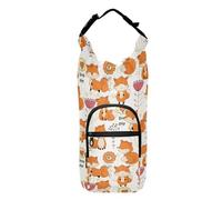 Cute Fox Bottle Sling Multi size Insulated Water Bottle Holder Water Bottle Holder Bag Fits 20/24/32/40 oz Bottles