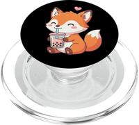 Cute Fox Bubble Tea Kawaii Anime Foxes Lover Girls PopSockets PopGrip for MagSafe