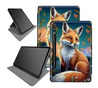 Cute Fox Case for Samsung Galaxy Tab S9 Ultra 2023/S8 Ultra 2022 [SM-X910/X916B/X918U/X900/X906],with S Pen Holder 360 Degree Rotating Multiple Viewing Angles with Auto Sleep/Wake