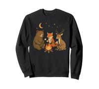 Cute Fox Deer Bear Campfire Camping Sweatshirt