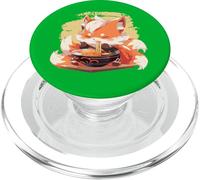 Cute Fox Eating Ramen Anime Kawaii Art PopSockets PopGrip for MagSafe