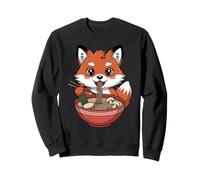 Cute Fox Eating Ramen Japanese Kawaii Animal Noodles Sweatshirt