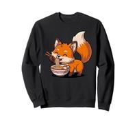 Cute Fox Eating Ramen Japanese Kawaii Animal Noodles Sweatshirt