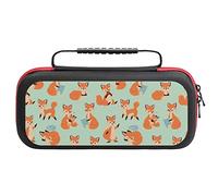 Cute Fox Foxy Travel Carrying Case Hard Shell Protective Cover Travel Bag Pouch Compatible with Nintendo Switch