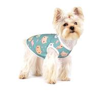 Cute fox Full Print Cotton Pet Vest M Dog Cat Clothes Soft Elastic Breathable Pullover Pet