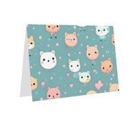 Cute Fox Greeting Card, Blank Card With Envelope, 4x6 Inches (Approx. 10x15 Cm), For Events, Weddings,& Birthdays.