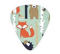 Cute Fox Guitar Pick 12 Picks Fashion Personalized Bass Pick Durable Electric Guitar Plectrums Instrument Accessories