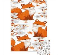 Cute Fox Illustration-7 Jigsaw Puzzles Puzzles for Adults Kids. 1000 Piece Great Gifts Challenge Toy Educational Games Home Decoration for Educational Games Gifts 52x38cm/1000pcs