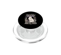 Cute Fox Lover Just A Girl Who Loves Arctic Foxes PopSockets PopGrip for MagSafe