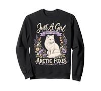 Cute Fox Lover Just A Girl Who Loves Arctic Foxes Sweatshirt