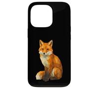 Cute Fox Low Poly Geometric Animal Wildlife Polygon Case for iPhone 13 Pro