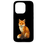 Cute Fox Low Poly Geometric Animal Wildlife Polygon Case for iPhone 15 Pro
