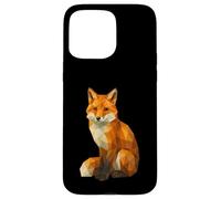 Cute Fox Low Poly Geometric Animal Wildlife Polygon Case for iPhone 15 Pro Max
