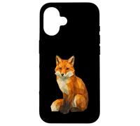Cute Fox Low Poly Geometric Animal Wildlife Polygon Case for iPhone 16