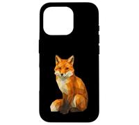 Cute Fox Low Poly Geometric Animal Wildlife Polygon Case for iPhone 16 Pro
