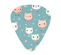 Cute Fox Multi-Thickness Guitar Pick Set 12 Pieces Clear Tone Comfortable Feel Strong Wear Resistance And Toughness Comes With Transparent Box