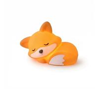 Cute Fox Night Light for Kids - Rechargeable Dimmable Silicone Animal Lamp with 20-Min Timer, Bedside Cloud Light for Baby Boys Girls, Birthday Christmas Gifts (Orange Nightlight, Energy Class G)