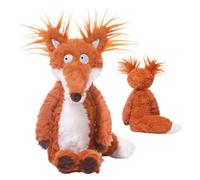 Cute Fox Plush, Stuffed Animal Toy, 14x10 Inches Soft Plush Pillow with Skin-Friendly Fabric, Sofa Companion with Huggable Build, Toy Cartoon Design, Home Decor for Bedroom