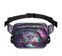Cute Fox Print Waist Bag Multifunction Pack for Travel Sport Running Fanny Pack Bumbag Pouch Purse Belt Bag for Women Men Kids Girls Boys