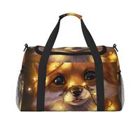 Cute Fox Printed Travel Duffle Bag for Men Women Large Sport Gym Bag Handbag with Shoulder Strap for Travel Weekend Fishing Hunting