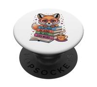 Cute Fox Read More Be Kind Stay Weird Reader Geek Book Lover PopSockets Adhesive PopGrip