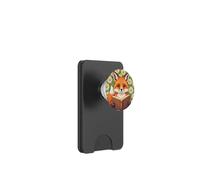 Cute Fox Reading Book Daisy Flower Cottagecore Bookworm PopSockets PopWallet for MagSafe