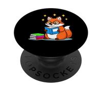 Cute Fox Reading Book Smart Reader READFOX PopSockets Adhesive PopGrip