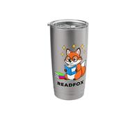 Cute Fox Reading Book Smart Reader READFOX Stainless Steel Insulated Tumbler