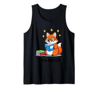 Cute Fox Reading Book Smart Reader READFOX Tank Top