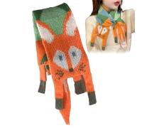 Cute Fox Scarf, Scarf with Fox Pattern, Soft and Winter Warm Scarf for Women and Girls for Outdoors, Indoors, Cold Weather, Winter Gift
