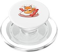 Cute Fox Sleeping On Egg With Bacon Hearts PopSockets PopGrip for MagSafe