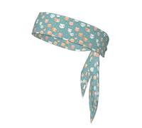 Cute Fox Sweat-Absorbing Sports Headband, Unisex Sports Headband, Suitable for Outdoor Travel and Various Sports.