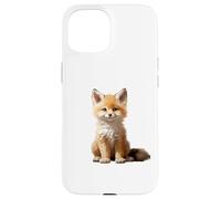 Cute Fox Theme Illustration Animal Lover Case for iPhone 15