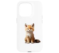 Cute Fox Theme Illustration Animal Lover Case for iPhone 15 Pro