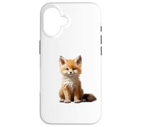 Cute Fox Theme Illustration Animal Lover Case for iPhone 16